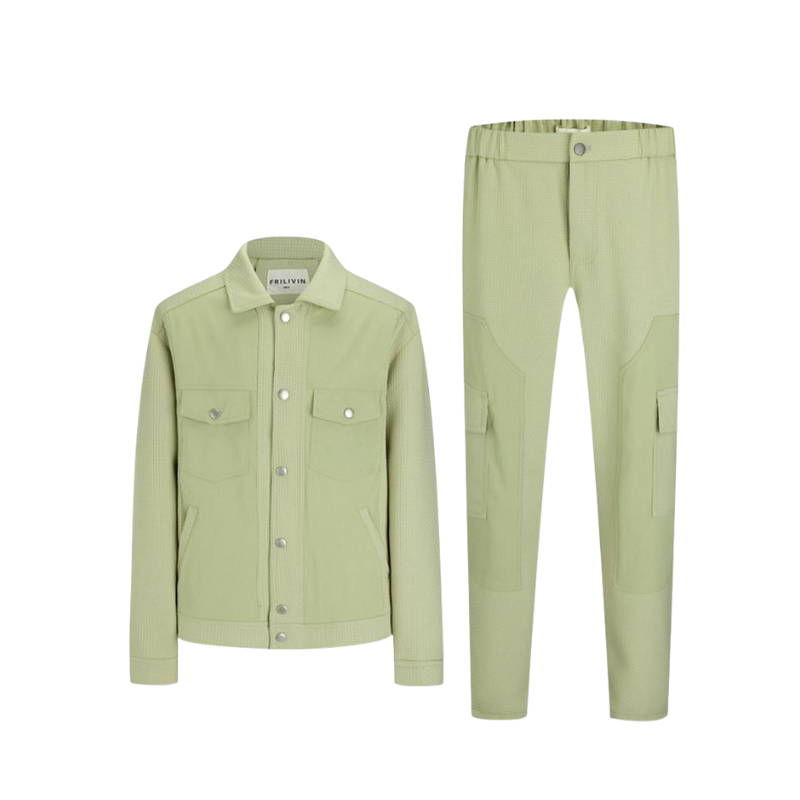 ENSEMBLE  Cargo Jacket & Pants Set