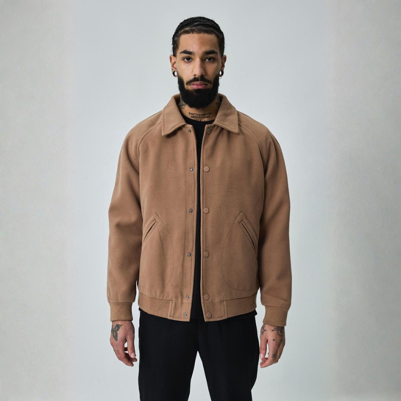 Harrington Style Wool Jacket