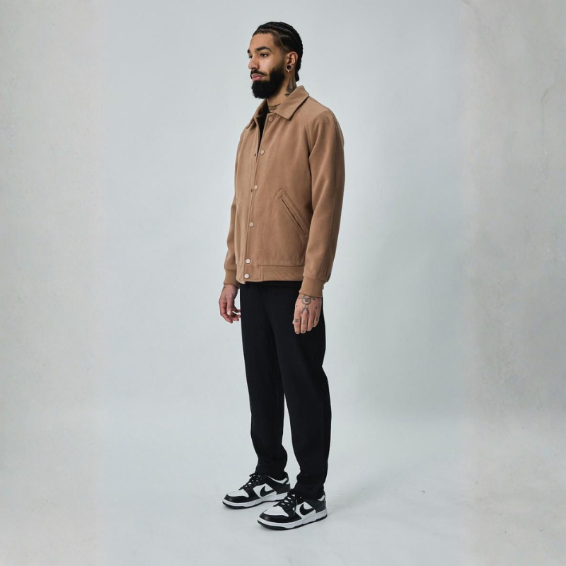 Harrington Style Wool Jacket