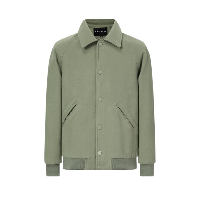 Harrington Style Wool Jacket