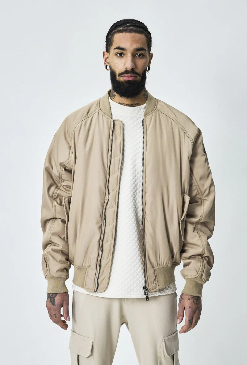 V-neck Bomber Jacket