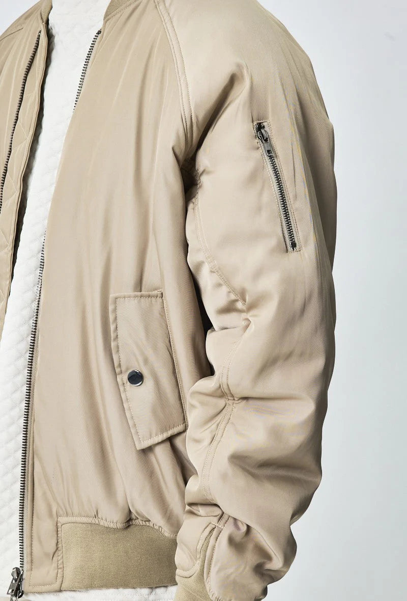 V-neck Bomber Jacket