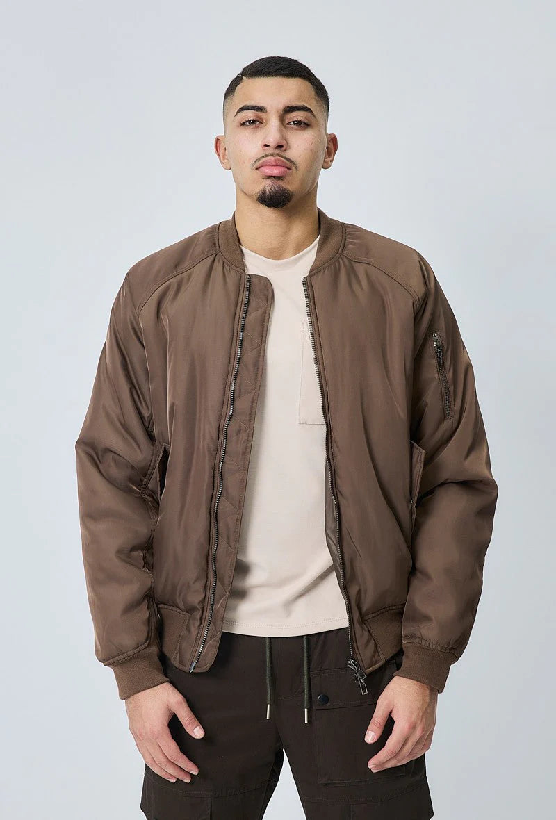 V-neck Bomber Jacket