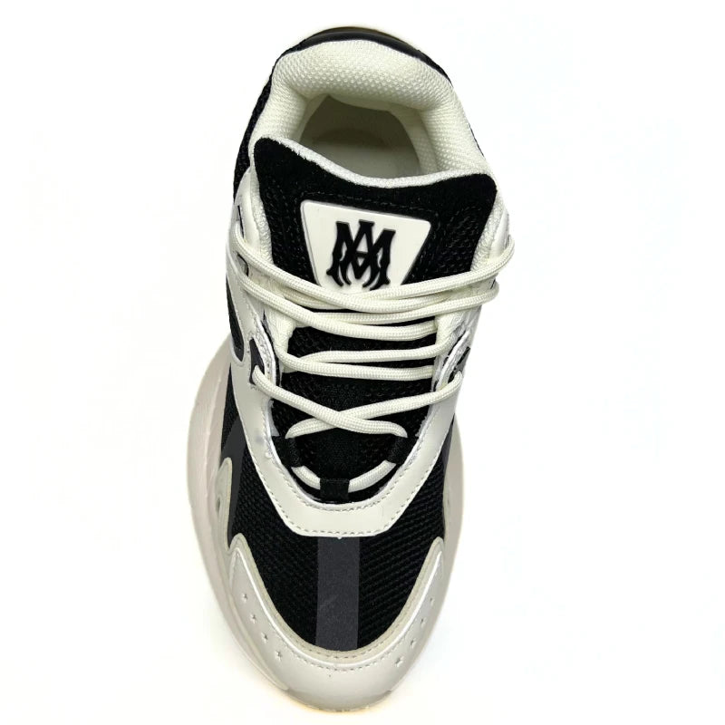 AMIRI Ma Runner Sneakers BLACK & WHITE