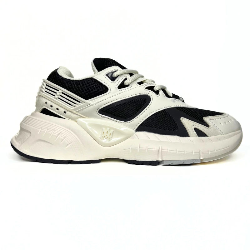 AMIRI Ma Runner Sneakers BLACK & WHITE
