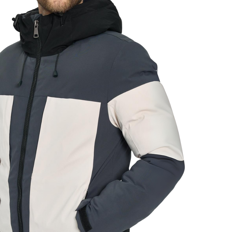 hooded puffer jacket