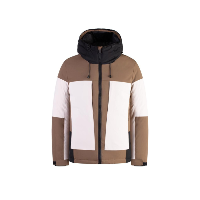 hooded puffer jacket