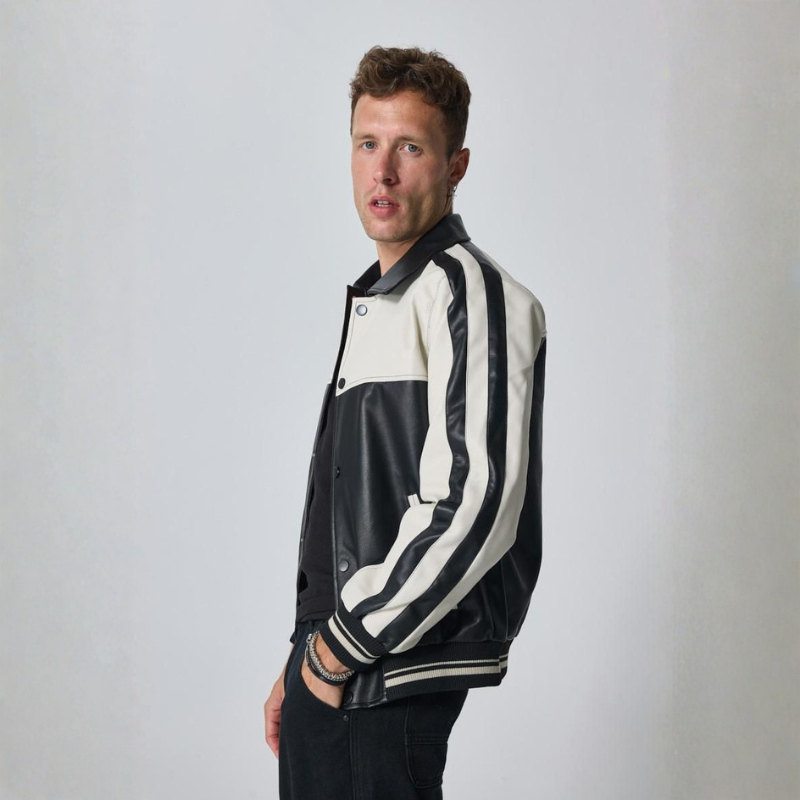 Veste bi-couleur courte