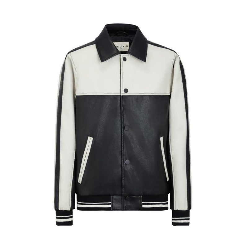 Veste bi-couleur courte